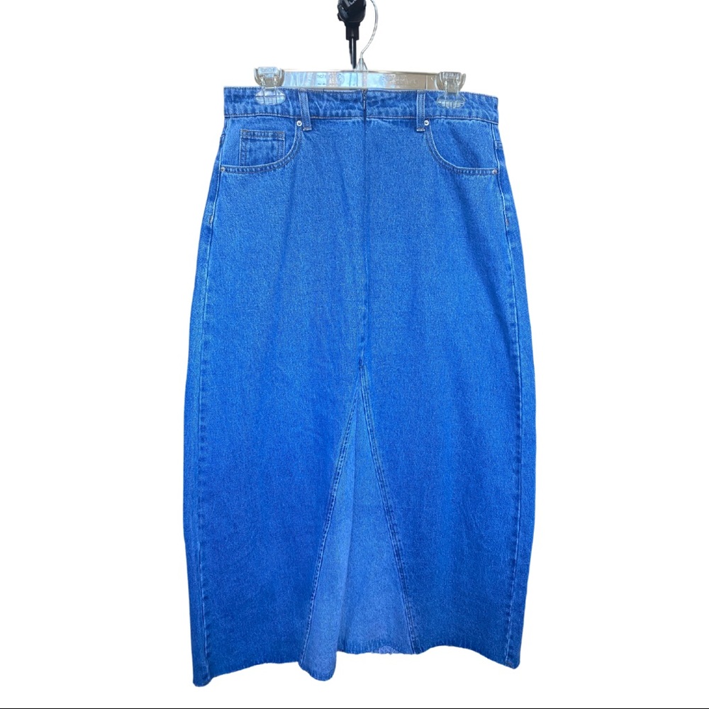 BRAND NEW MAXI DENIM SKIRT!